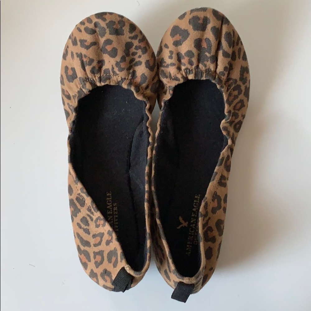 American Eagle cheetah print ballet flats